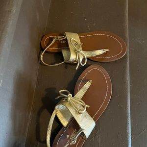 Kate Spade gold sandals